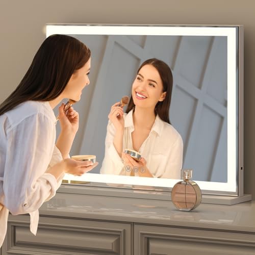 Ergonomic LED Vanity Mirror with USB Charging for MakeUp