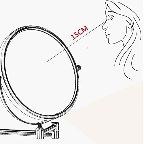 Double-sided makeup mirror for elegant beauty routine
