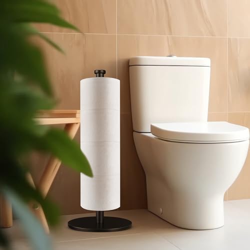 HHAOLUDUO High-Quality Toilet Paper Holder Stand - Space-Saving Waterproof