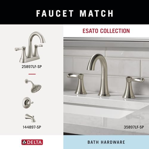 Delta ESATO Wall-Mounted Towel Ring Brushed Nickel SpotShield Bathroom Hardware
