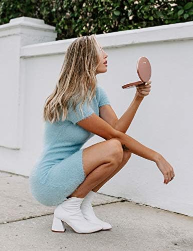 Fancii LED Travel Makeup Mirror Rose Gold