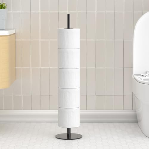 Stainless Steel Toilet Paper Holder Stand for Bathroom Storage