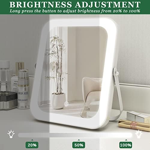 ROLOVE 8x10 Touchscreen Makeup Mirror with Dimmable Light