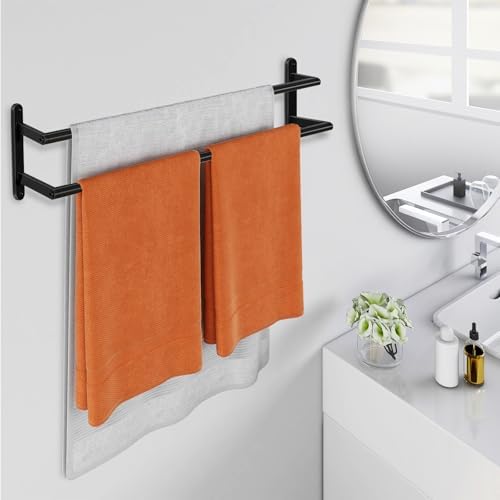 uxe Double Towel Bar Space-Saving Bathroom Organizer for Clean Vibes