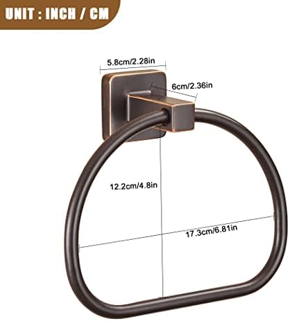 WOLIBEER Bronze Towel Ring with 180 Rotation