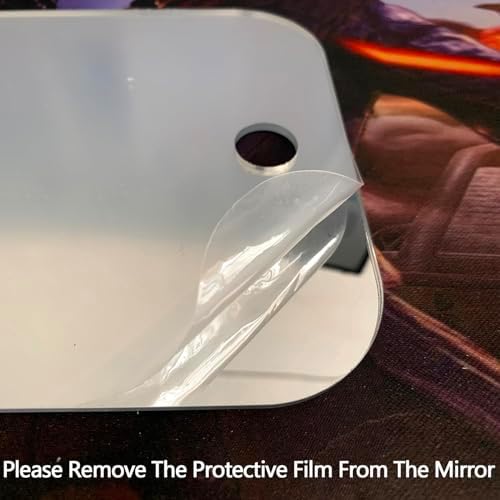 Unbreakable Large Portable Shaving Mirror for Men Durable Travel Companion