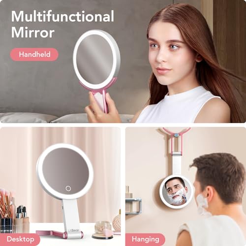 LitBear Compact Makeup Mirror with Lights