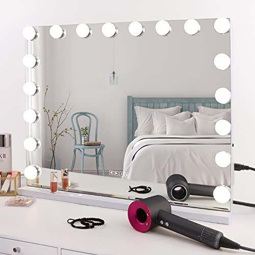 COOLJEEN Large Hollywood Makeup Mirror