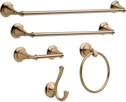 Delta Faucet 79446-CZ Linden Towel Ring Champagne Bronze