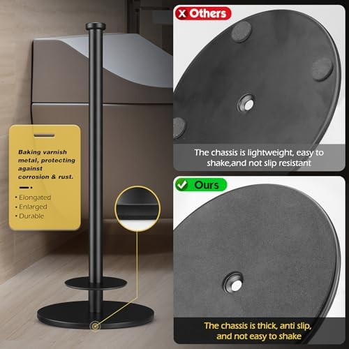 HHAOLUDUO High-Quality Toilet Paper Holder Stand - Space-Saving Waterproof