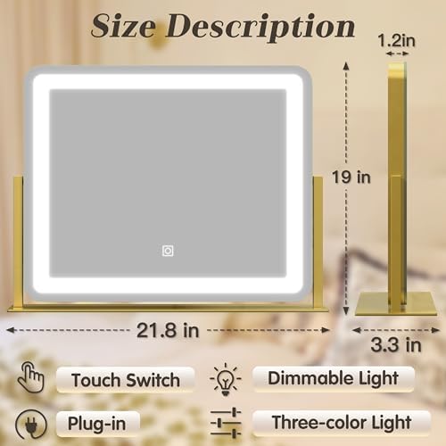 Chic Gold Vanity Mirror