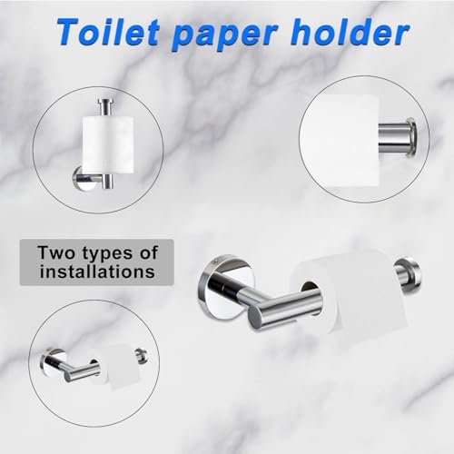 Sturdy Chrome Bathroom Accessory Set