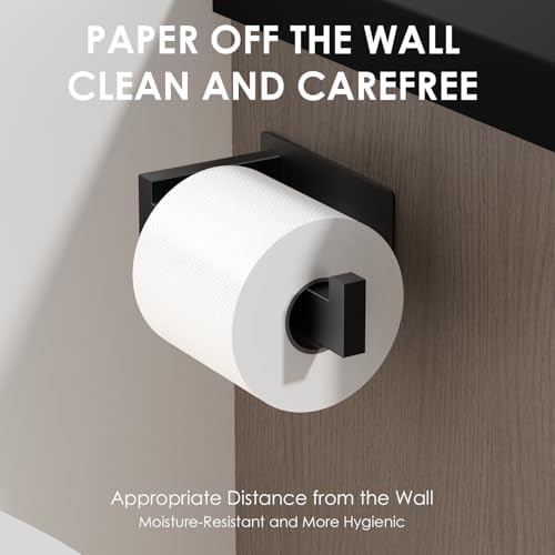Auxmir Durable Rust-Proof No Drilling Needed Self-Adhesive Toilet Paper Holder