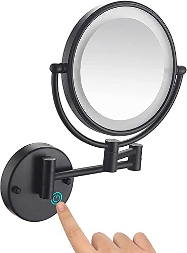 Wall-Mounted Makeup Mirror Nickel Wire LED Vanity Mirror