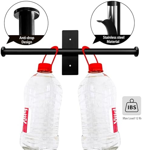 Double Roll Toilet Paper Holder Black Stainless Steel