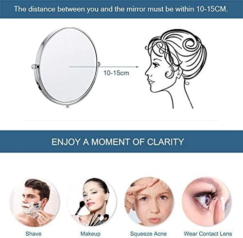 LCARY Two-Sided Wall-Mounted Makeup Mirror