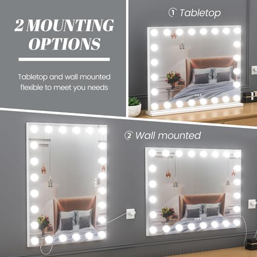 Luxury 10X Magnifying Vanity Mirror with 3 Lighting Modes