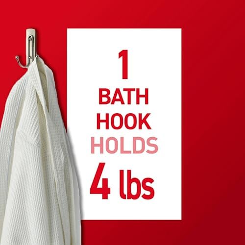 Command Large Double Bathroom Wall Hook