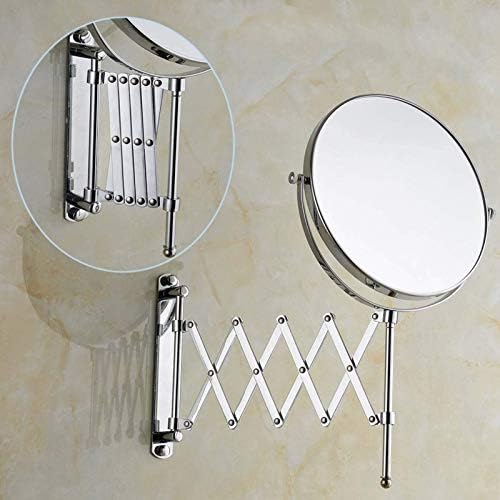 Perfect 10x Magnifying Wall-Mounted Makeup Mirror for Bathroom