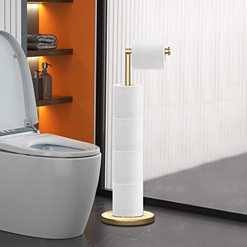 Sturdy Gold Toilet Paper Holder 22-inch Stainless Steel