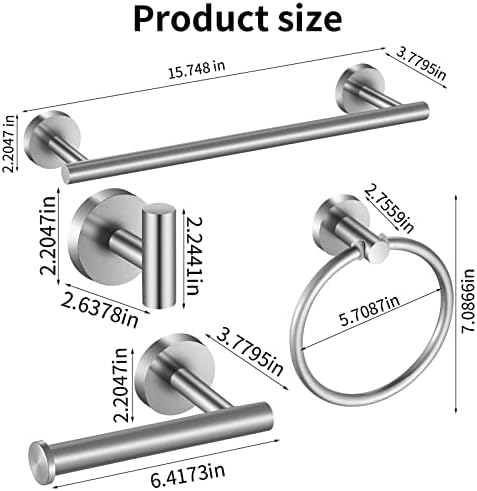 Sturdy 10-Piece Bathroom Hardware Set Discounted Price