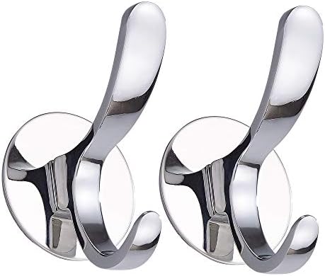Stainless Steel Towel Hook Wall Mounted No Screws Durable