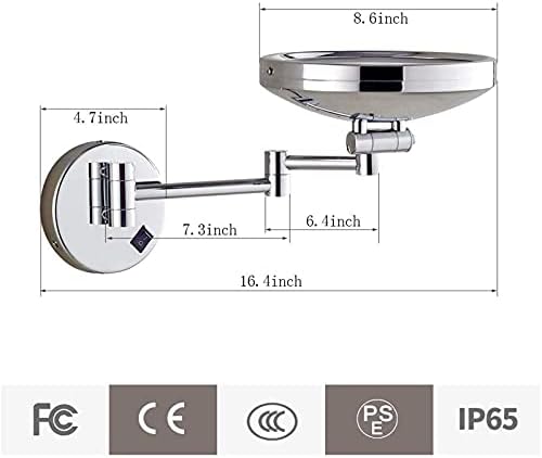 NOVOCE Makeup Mirror with 10X Magnification