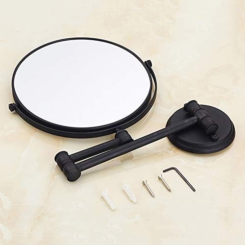 GLYYR 8 Inch 3X Magnification Double-Sided Wall Mount Makeup Mirror