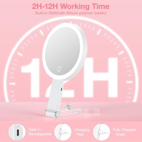 Benbilry Lighted Travel Makeup Mirror Elevate Your Glam