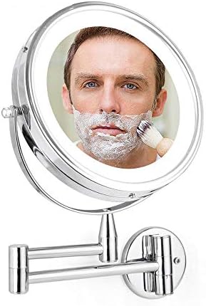 6-inch LED makeup mirror with 360 swivel
