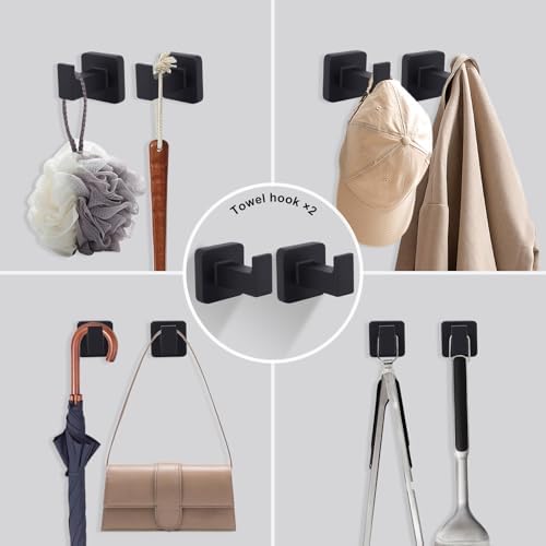 5-Piece Black Bathroom Hardware Set
