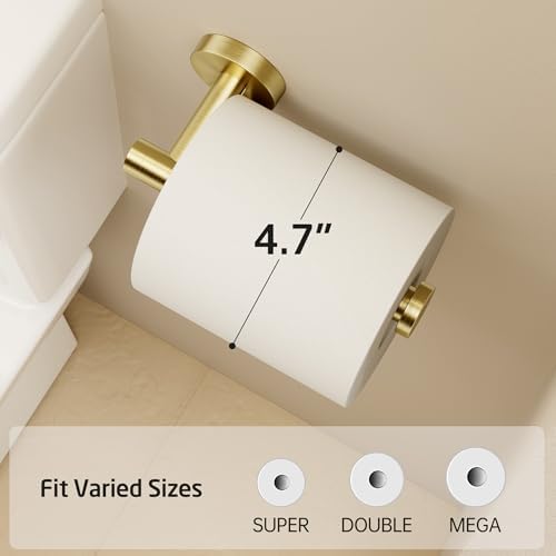 Sturdy Gold Toilet Paper Holder