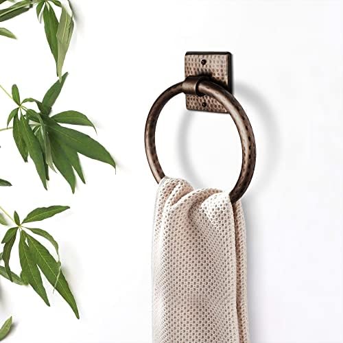 Monarch Abode 17089 Metal Round Towel Ring Holder