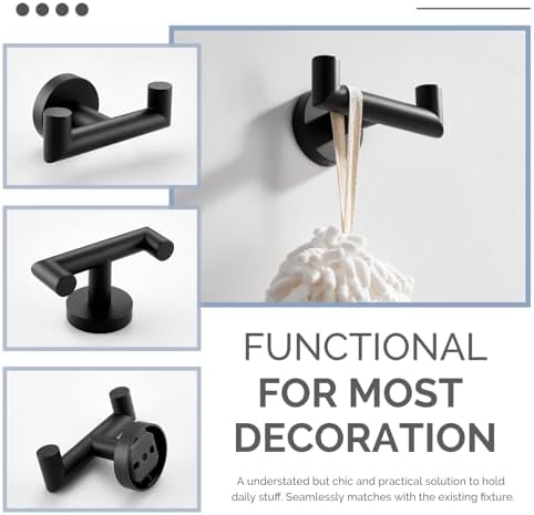 Double Towel Hook Space-Saving
