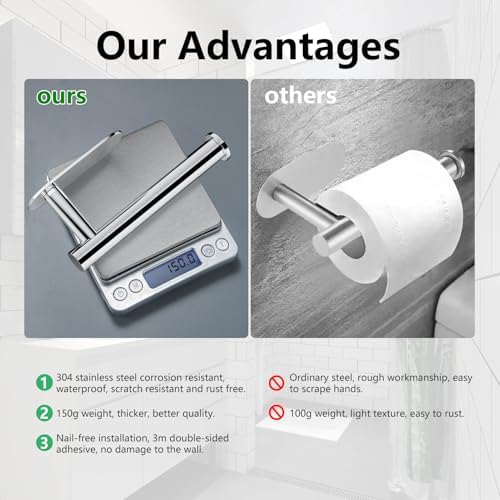 VIBRANT STYLES - Premiumathroom toilet holder - Sturdy Easy to Use