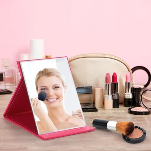 Goaste 3Pack Essential Portable Folding Makeup Mirror Set with Stand