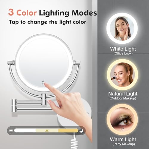 FASCINATE Wall-Mounted Makeup Mirror