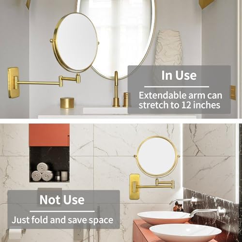 Luxury Double Sided Magnifying Mirror for Makeup