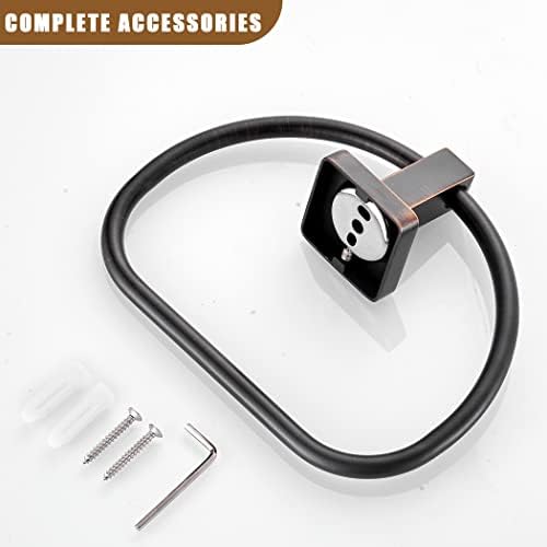 WOLIBEER Bronze Towel Ring with 180 Rotation