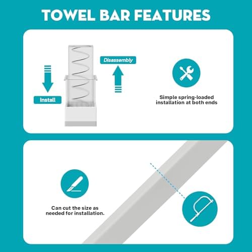 Adjustable 24-Inch Towel Bar