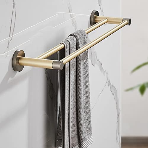 Light Luxury All Copper Brushed Gold Bath Towel Rack Single Rod
