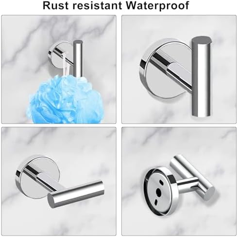 Sturdy Chrome Bathroom Accessory Set