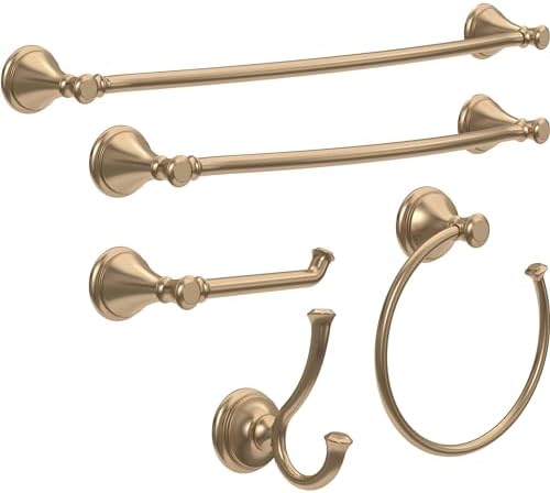Stylish Durable Delta Cassidy Toilet Paper Holder in Champagne Bronze