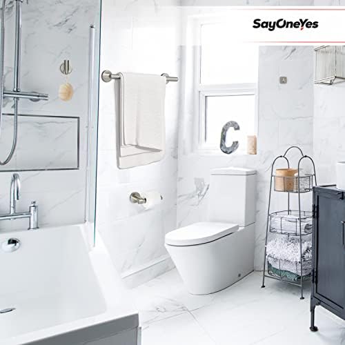 5-Piece Brushed Nickel Bathroom Hardware Set