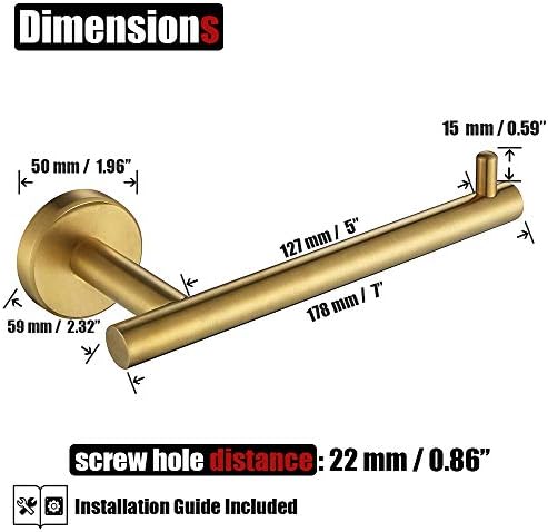 Premium Toilet Paper Holder for 5-Inch Rolls