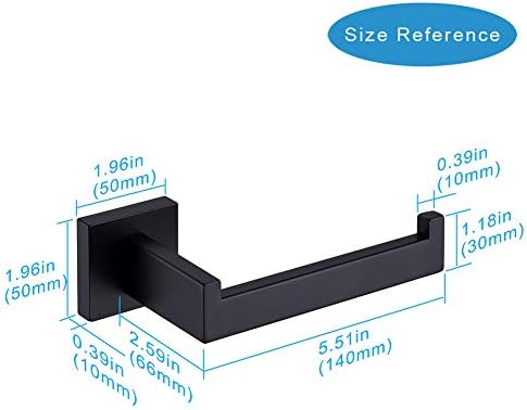 Tastos Toilet Paper Holder Matte Black