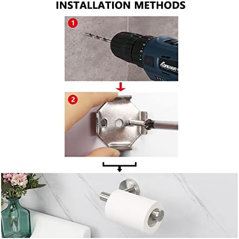NearMoon Stainless Steel Toilets Roll Holder Brushed Nickel