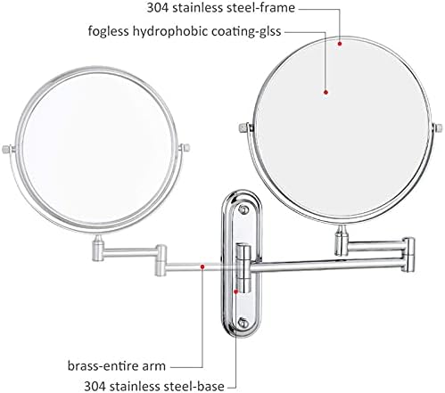 Elegant Double-Sided Adjustable Makeup Mirror