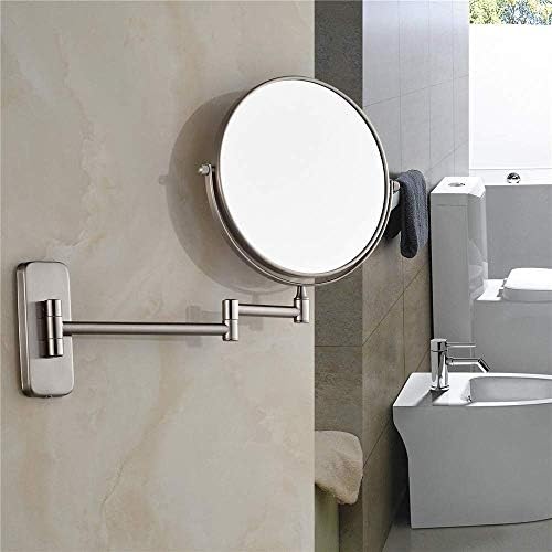 Makeup Mirror Wall-Mounted Adjustable Extendable Swivel Makeup Mirror