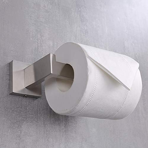 TASTOS Stainless Steel Toilet Paper Holder Modern Design Durable Rust-Resistant